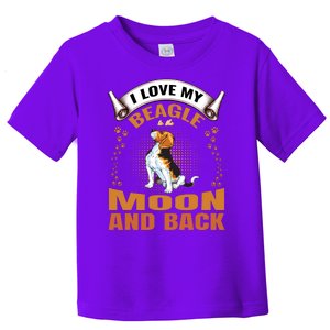 I Love My Beagle To The Moon and Back Toddler T-Shirt