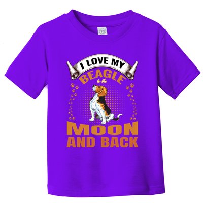 I Love My Beagle To The Moon and Back Toddler T-Shirt