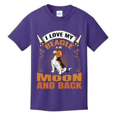I Love My Beagle To The Moon and Back Kids T-Shirt