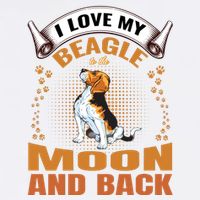 I Love My Beagle To The Moon and Back Garment-Dyed Sweatshirt