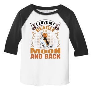 I Love My Beagle To The Moon and Back Toddler Fine Jersey T-Shirt