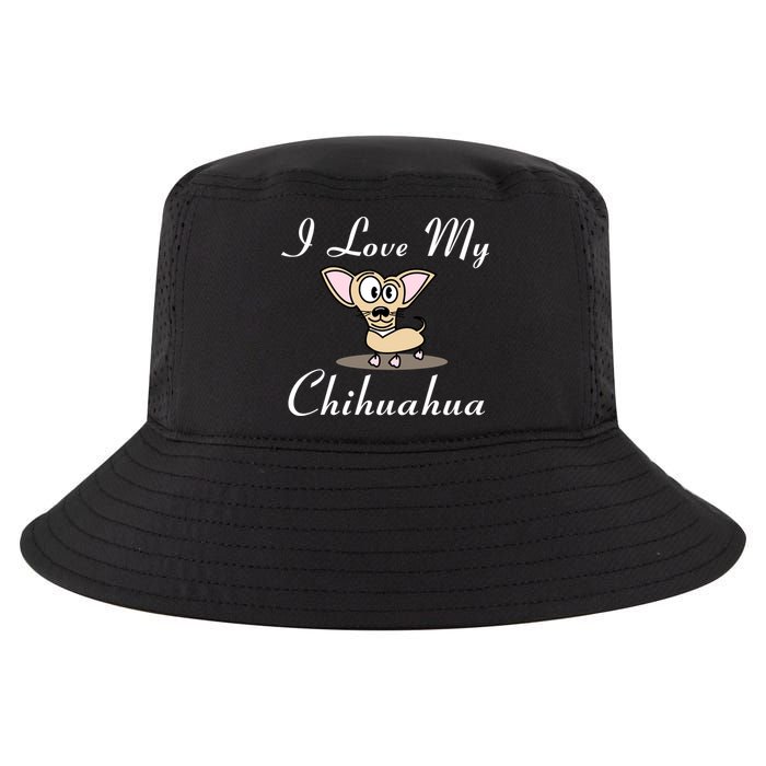 I Love My Chihuahua Cool Comfort Performance Bucket Hat