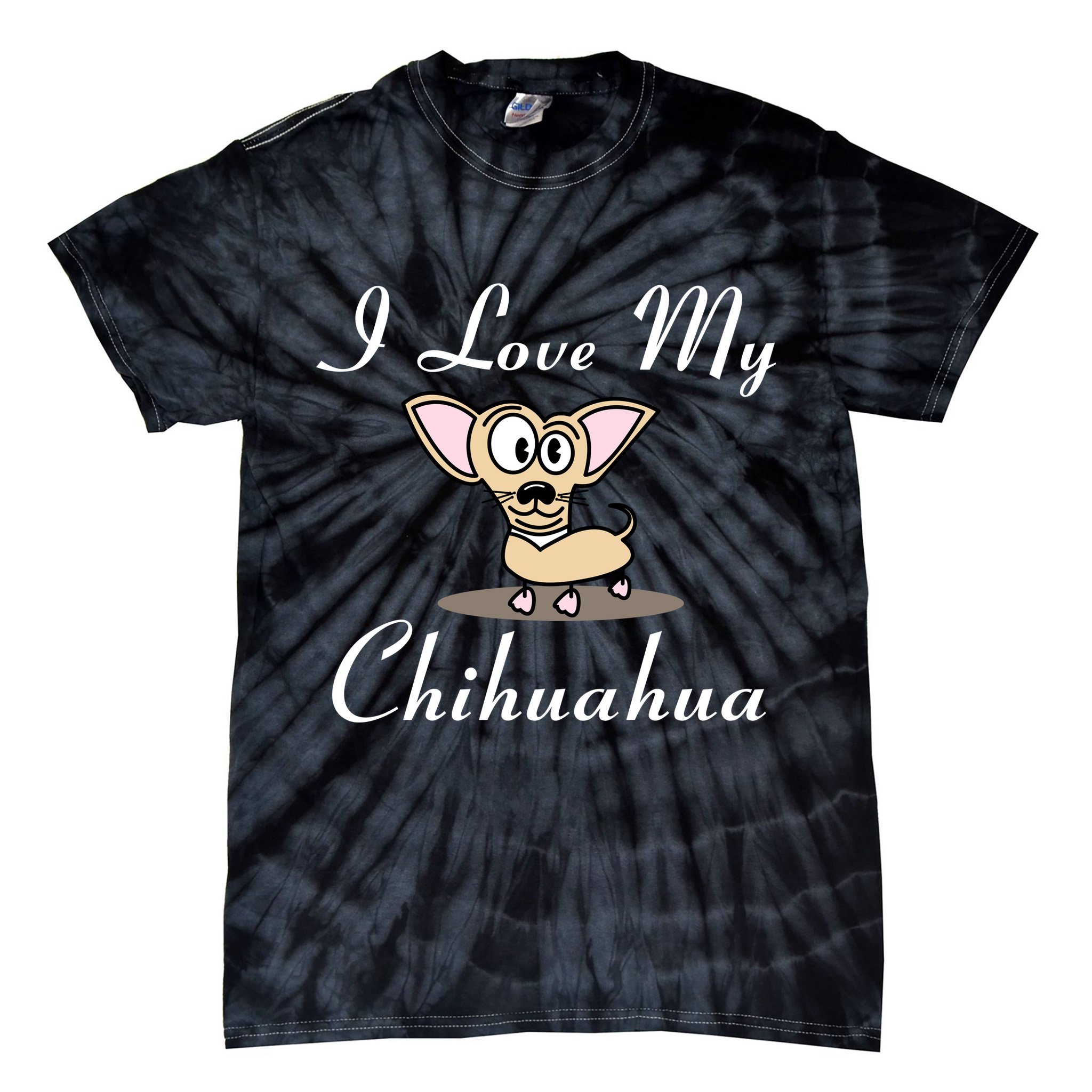 I Love My Chihuahua Tie-Dye T-Shirt
