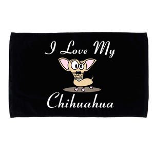 I Love My Chihuahua Microfiber Hand Towel