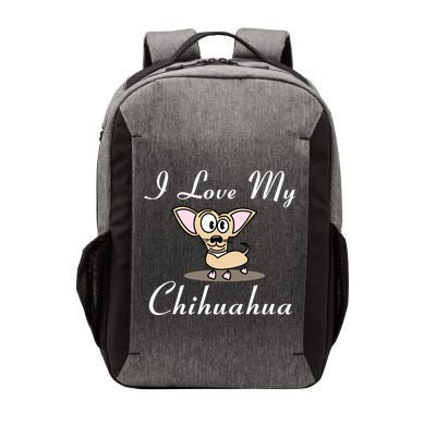 I Love My Chihuahua Vector Backpack