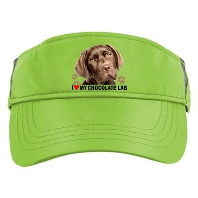 I Love My Chocolate Lab Adult Drive Performance Visor