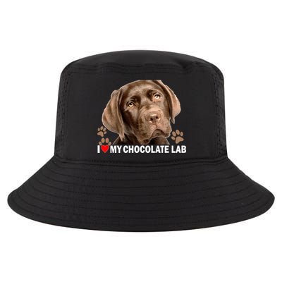 I Love My Chocolate Lab Cool Comfort Performance Bucket Hat