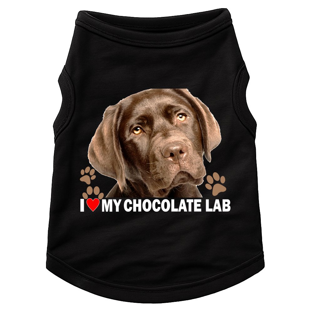 I Love My Chocolate Lab Doggie Tank