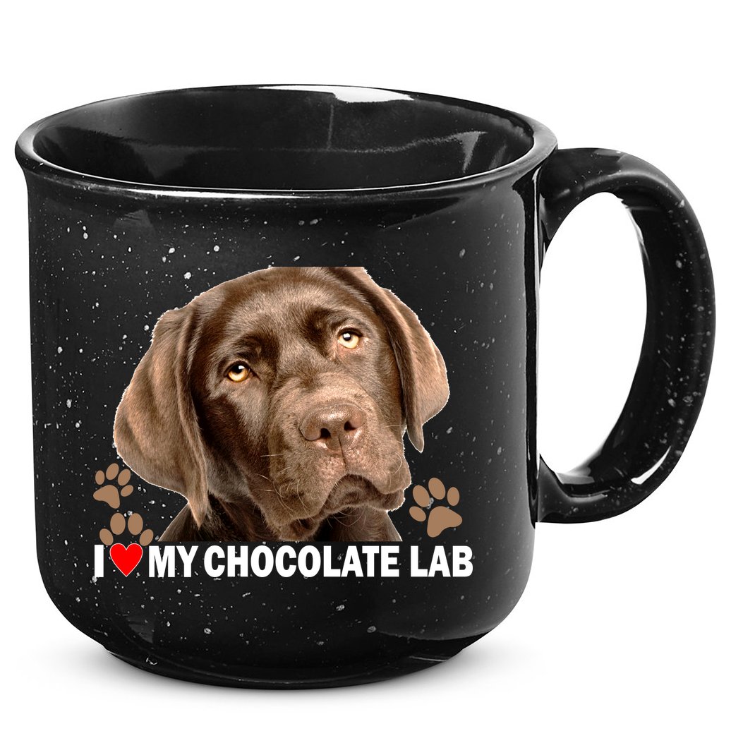 I Love My Chocolate Lab 15oz Campfire Ceramic Mug