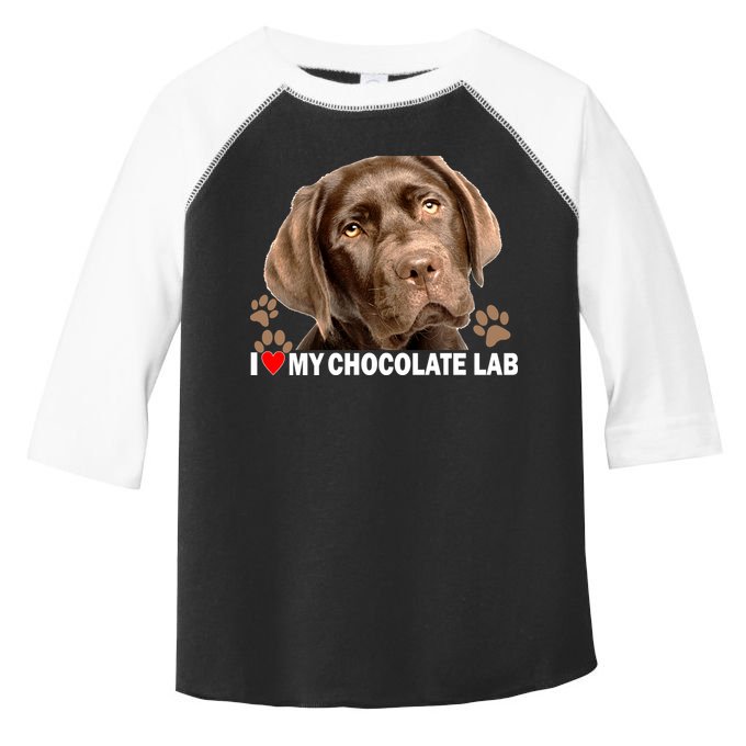 I Love My Chocolate Lab Toddler Fine Jersey T-Shirt