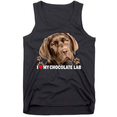 I Love My Chocolate Lab Tank Top