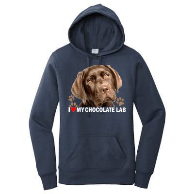 I Love My Chocolate Lab Women's Pullover Hoodie