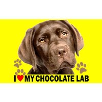 I Love My Chocolate Lab Bumper Sticker