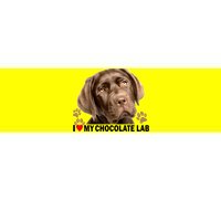 I Love My Chocolate Lab Bumper Sticker