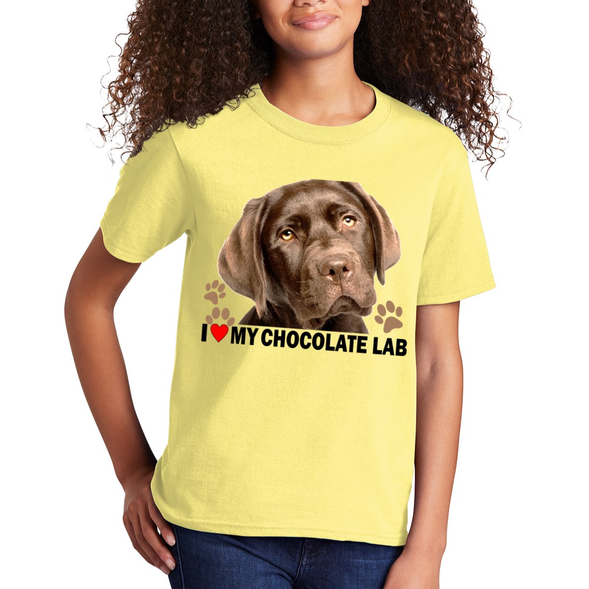 I Love My Chocolate Lab Kids T-Shirt