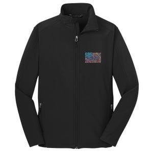 I Love My Country USA State Flag Core Soft Shell Jacket