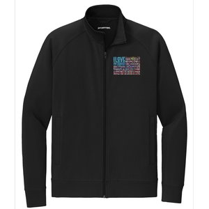 I Love My Country USA State Flag Stretch Full-Zip Cadet Jacket