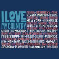 I Love My Country USA State Flag T-Shirt