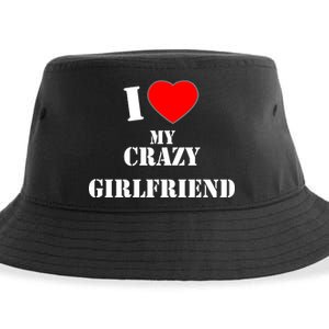 I Love My Crazy Girlfriend Sustainable Bucket Hat