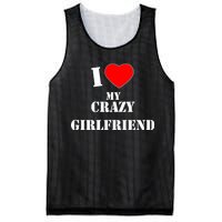 I Love My Crazy Girlfriend Mesh Reversible Basketball Jersey Tank