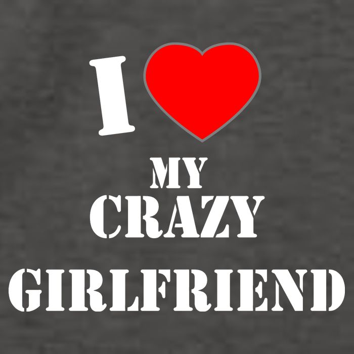 I Love My Crazy Girlfriend Vector Backpack