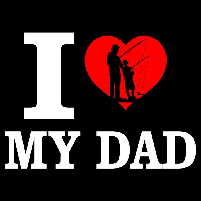 I Love My Dad Heart Cooling Performance Crew T-Shirt