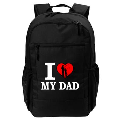 I Love My Dad Heart Backpack