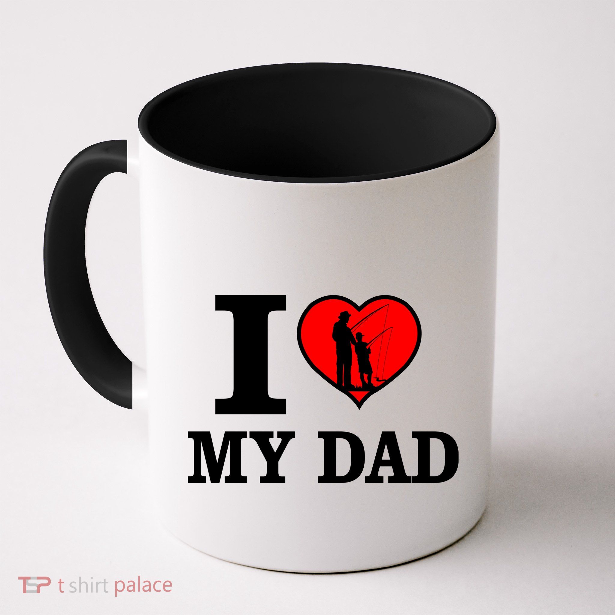 I Love My Dad Heart Mug