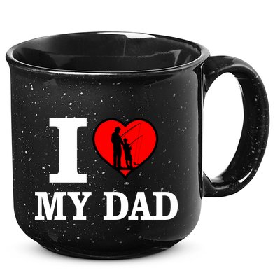 I Love My Dad Heart 15oz Campfire Ceramic Mug