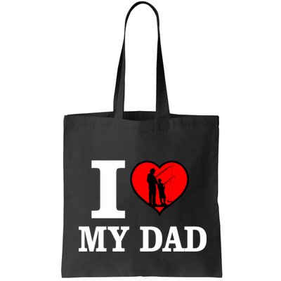 I Love My Dad Heart Bag