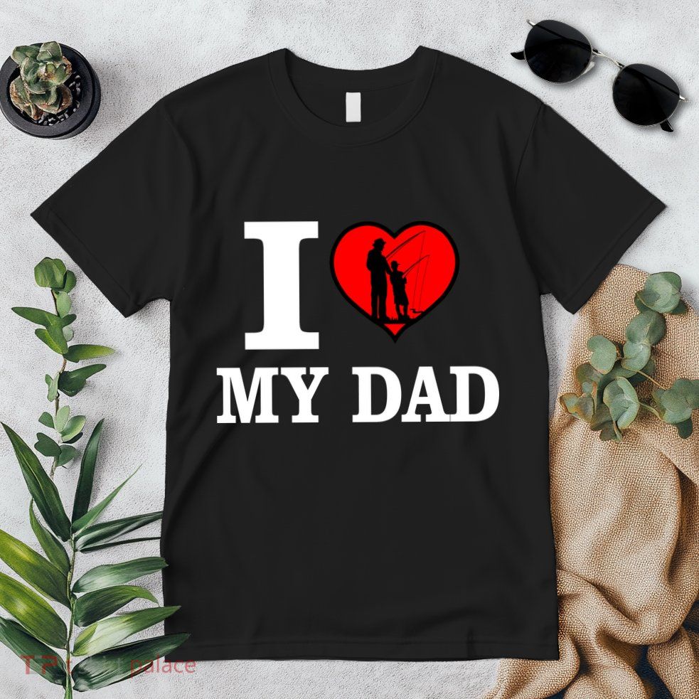 I Love My Dad Heart Premium T-Shirt