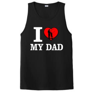 I Love My Dad Heart PosiCharge Competitor Tank