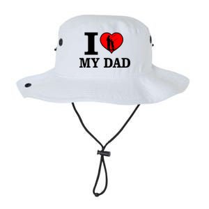 I Love My Dad Heart Legacy Cool Fit Booney Bucket Hat