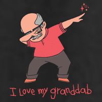 I Love My Granddab Adult Drive Performance Visor