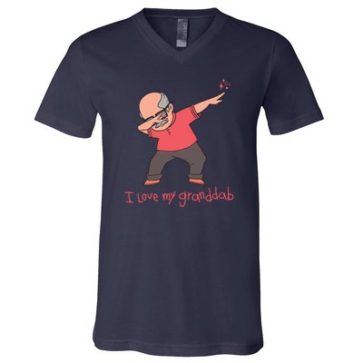 I Love My Granddab V-Neck T-Shirt