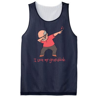 I Love My Granddab Mesh Reversible Basketball Jersey Tank