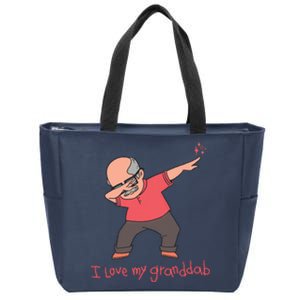 I Love My Granddab Zip Tote Bag