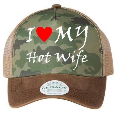 I Love My Hot Wife Legacy Tie Dye Trucker Hat