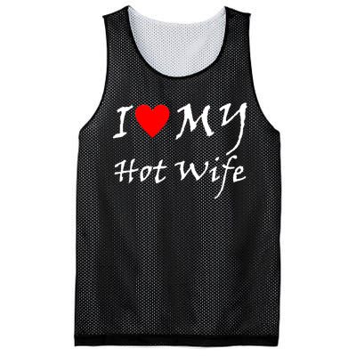 I Love My Hot Wife Mesh Reversible Basketball Jersey Tank