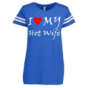 I Love My Hot Wife Enza Ladies Jersey Football T-Shirt