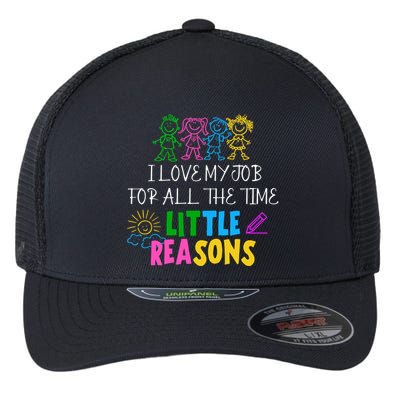 I Love My Job For All The Time Little Reasons Flexfit Unipanel Trucker Cap