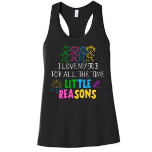 I Love My Job For All The Time Little Reasons Women's Racerback Tank