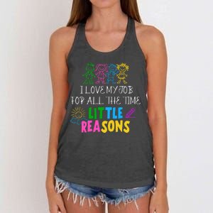 I Love My Job For All The Time Little Reasons Women's Knotted Racerback Tank