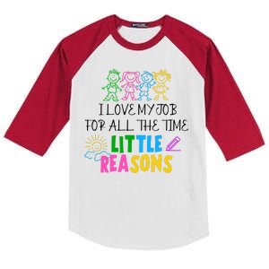 I Love My Job For All The Time Little Reasons Kids Colorblock Raglan Jersey