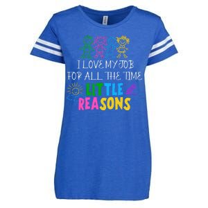 I Love My Job For All The Time Little Reasons Enza Ladies Jersey Football T-Shirt