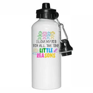 I Love My Job For All The Time Little Reasons Aluminum Water Bottle