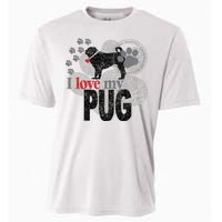 I Love My Pug - Dog Cooling Performance Crew T-Shirt