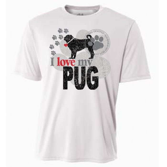 I Love My Pug - Dog Cooling Performance Crew T-Shirt