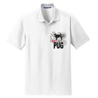 I Love My Pug - Dog Dry Zone Grid Polo