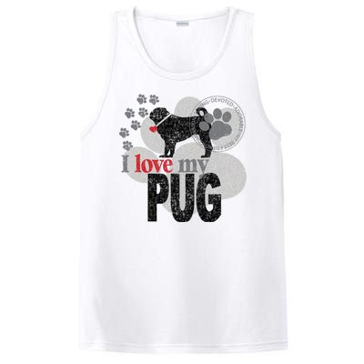 I Love My Pug - Dog PosiCharge Competitor Tank